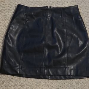 Leather skirt
